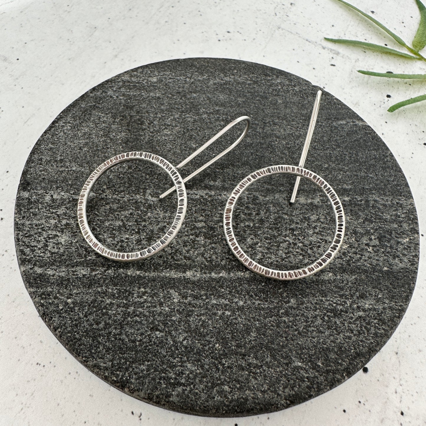 Textured Drop Earrings