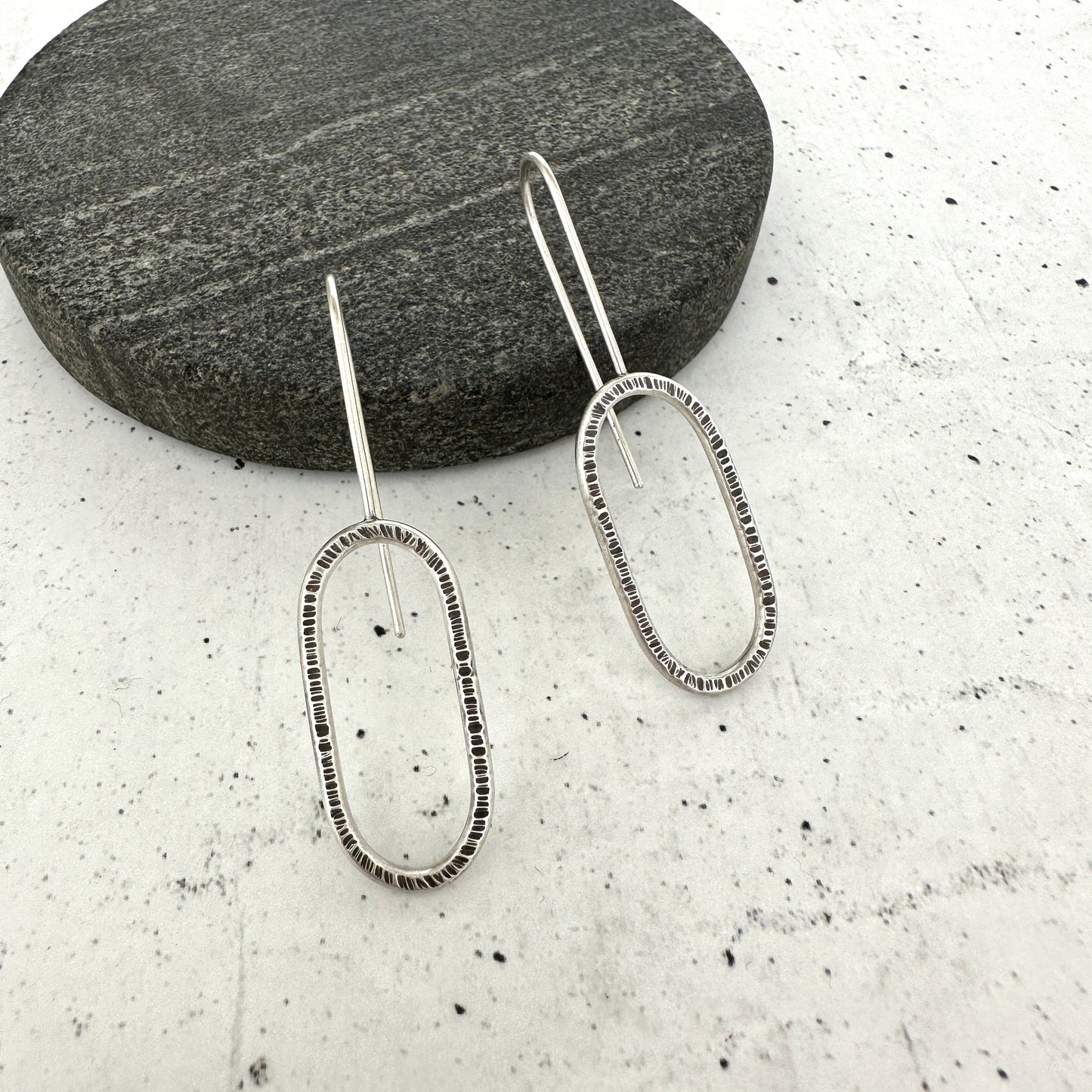 Textured Drop Earrings