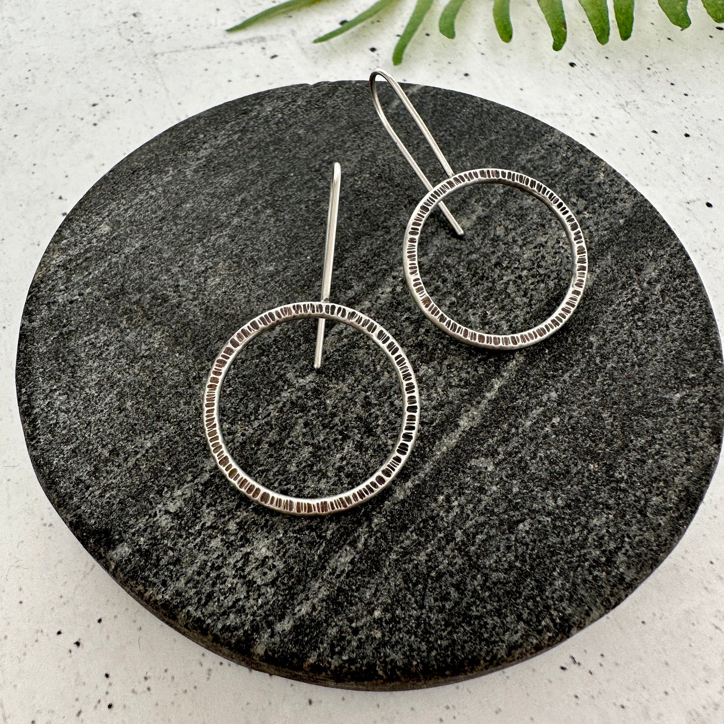 Textured Drop Earrings