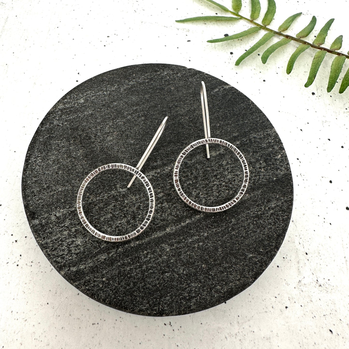 Textured Drop Earrings