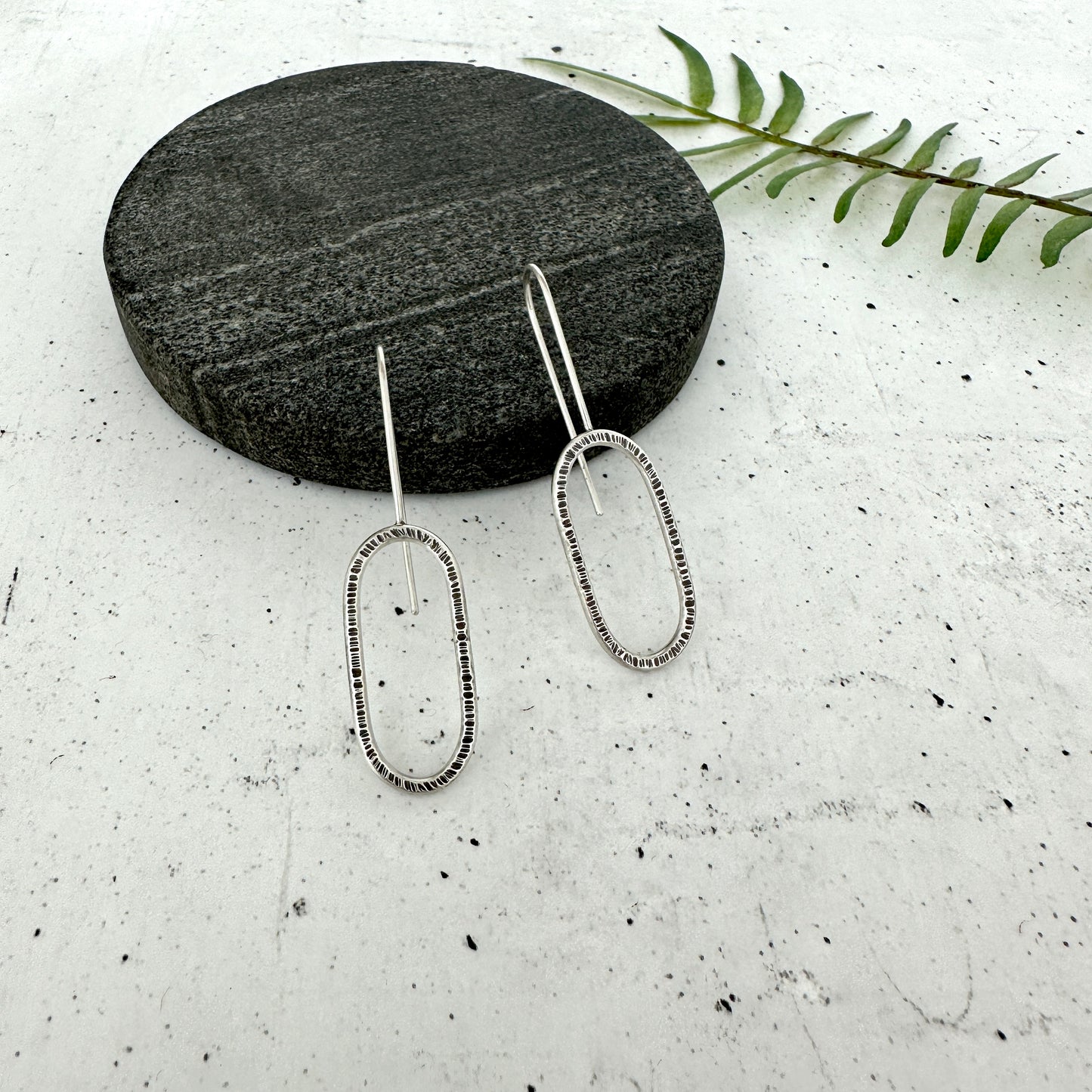 Textured Drop Earrings