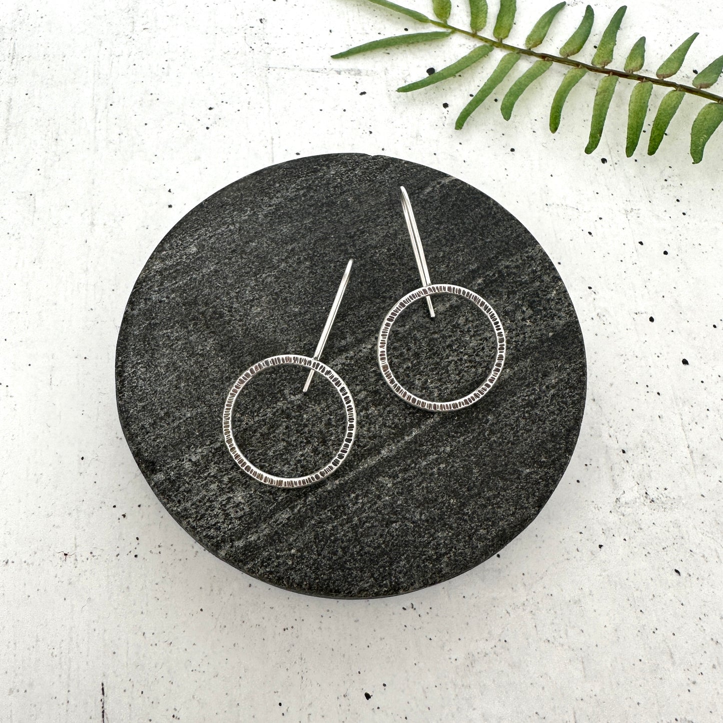 Textured Drop Earrings