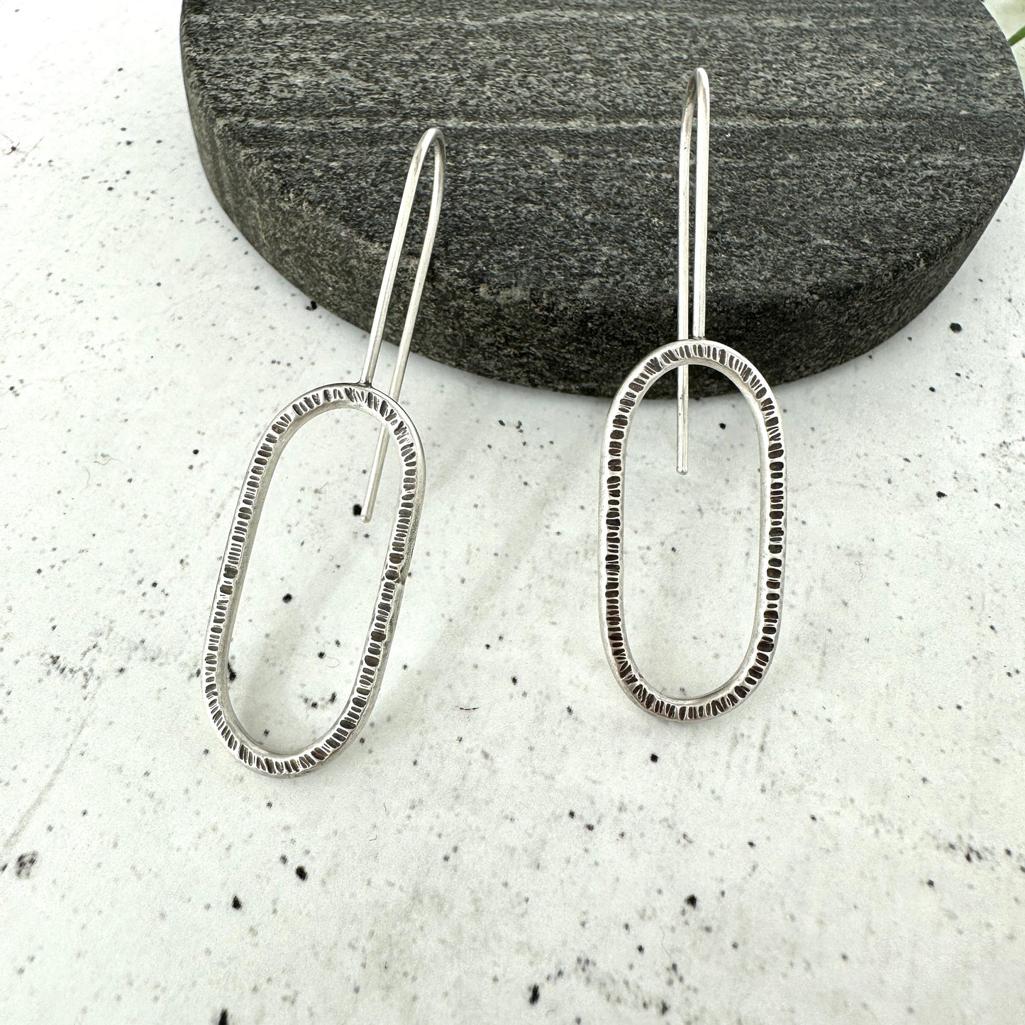 Textured Drop Earrings