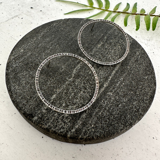 Made to Order : Textured Circle Studs : Large