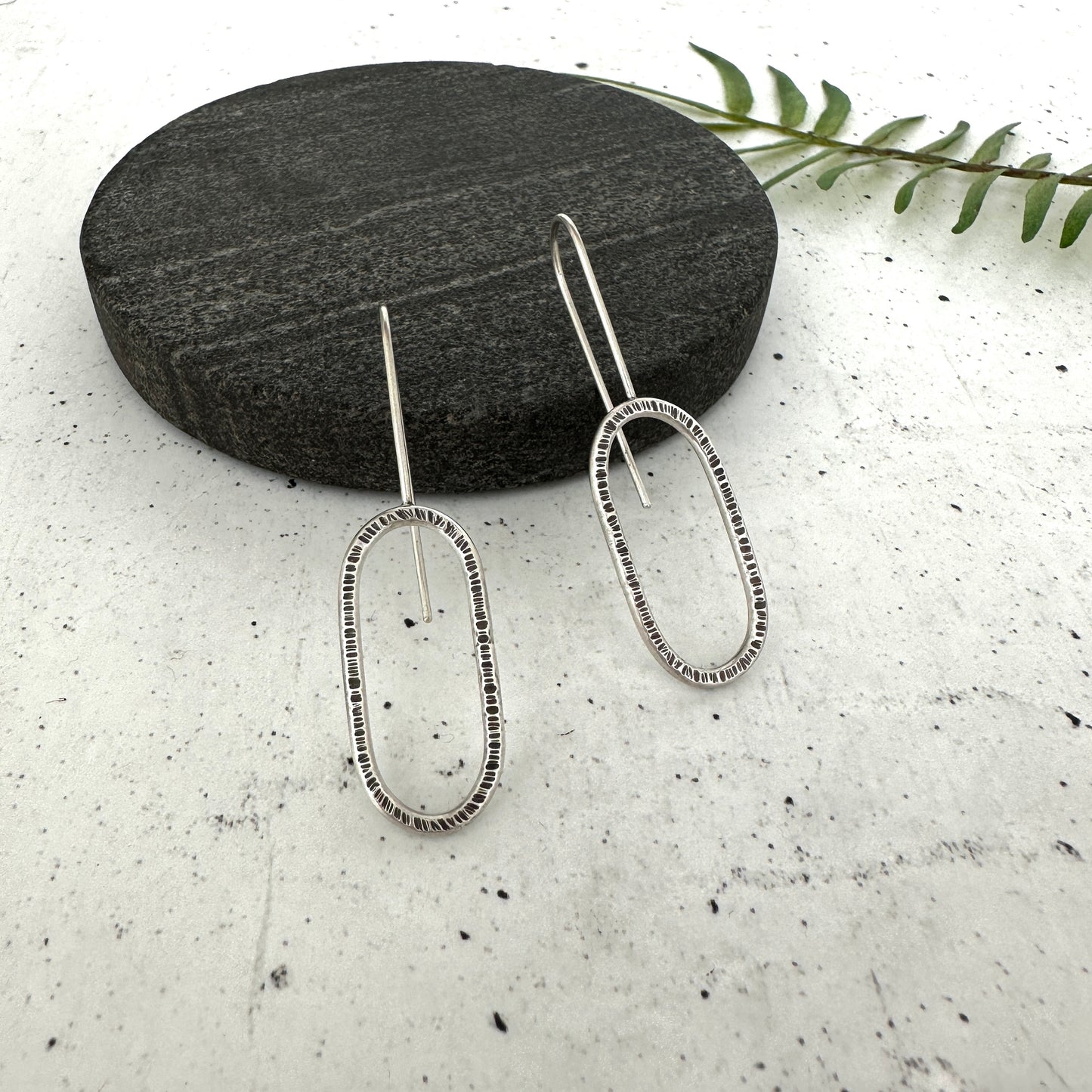 Textured Drop Earrings