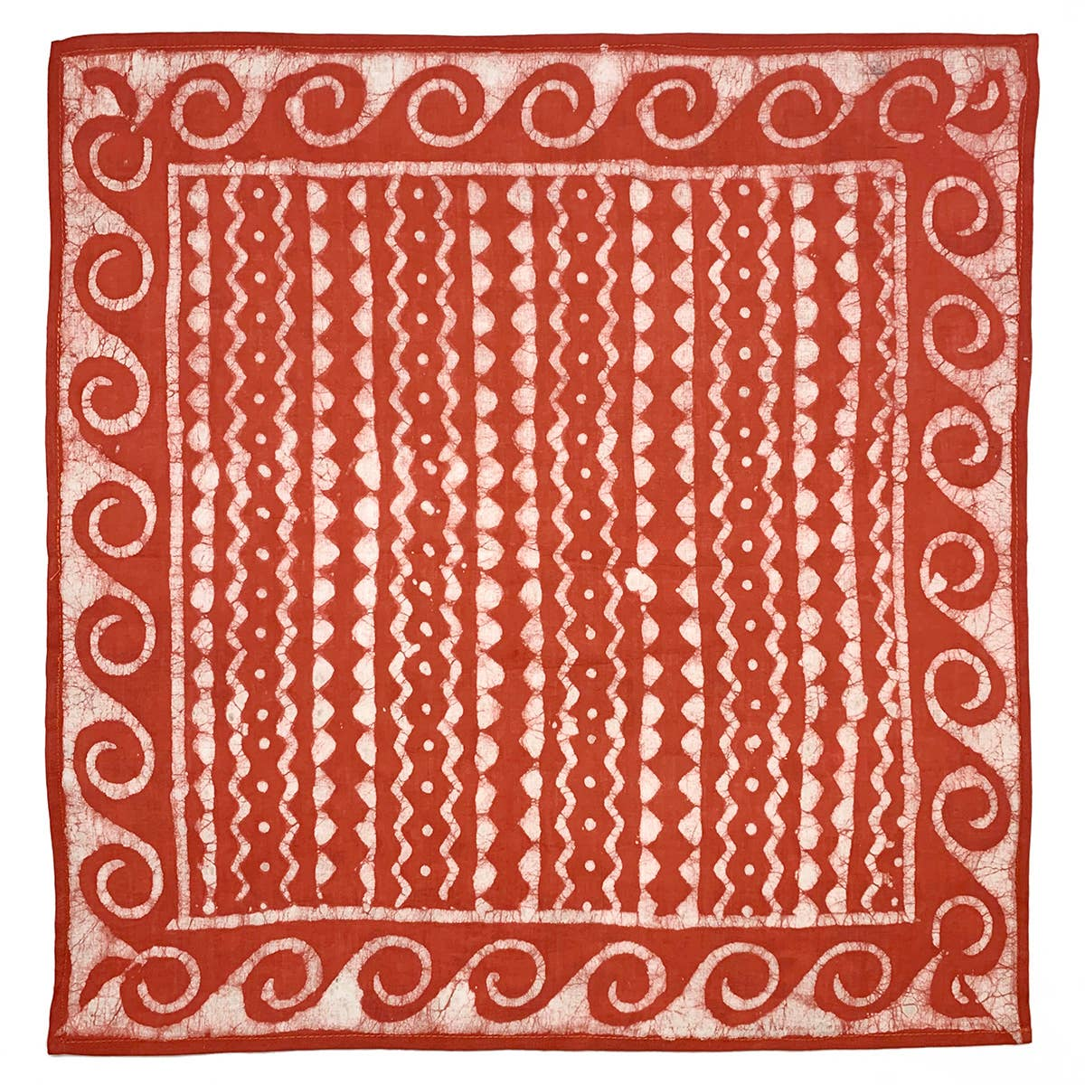 Bandana - Orange Zigzag/Waves