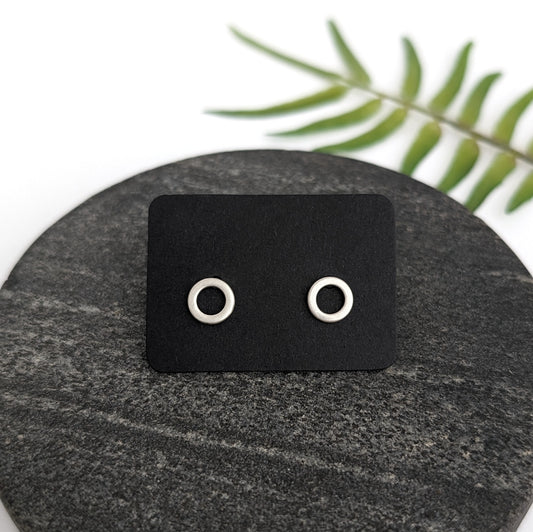 Open Circle Studs : Made to Order