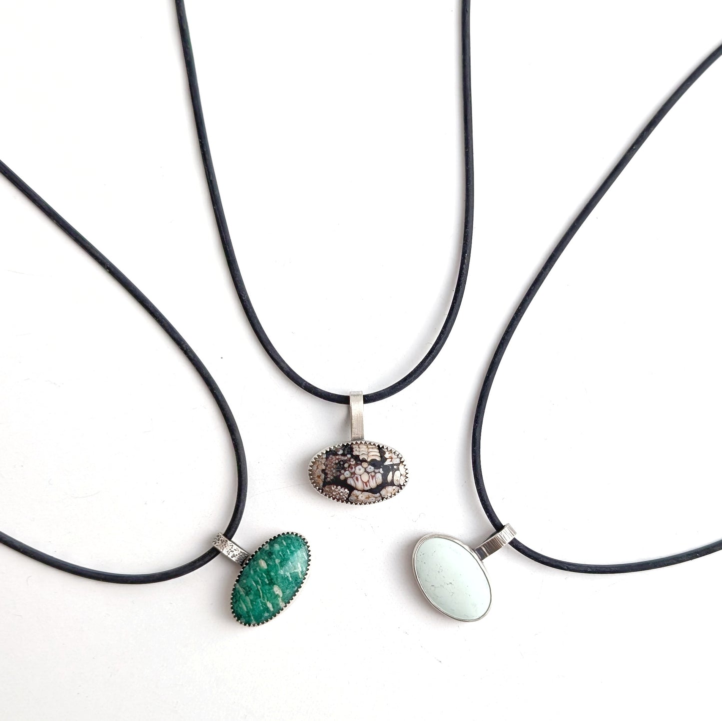 Wrasse Fossil Composite Pendant Necklace