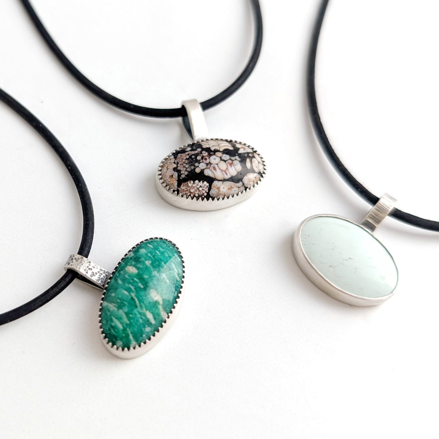Wrasse Fossil Composite Pendant Necklace