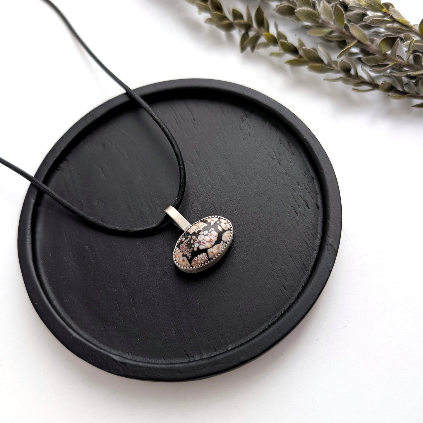 Wrasse Fossil Composite Pendant Necklace