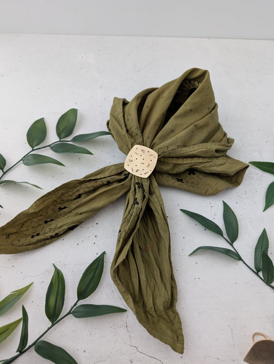 Make & Take Workshop : Confetti Stamped Scarf Slide : 3-3.5 hours