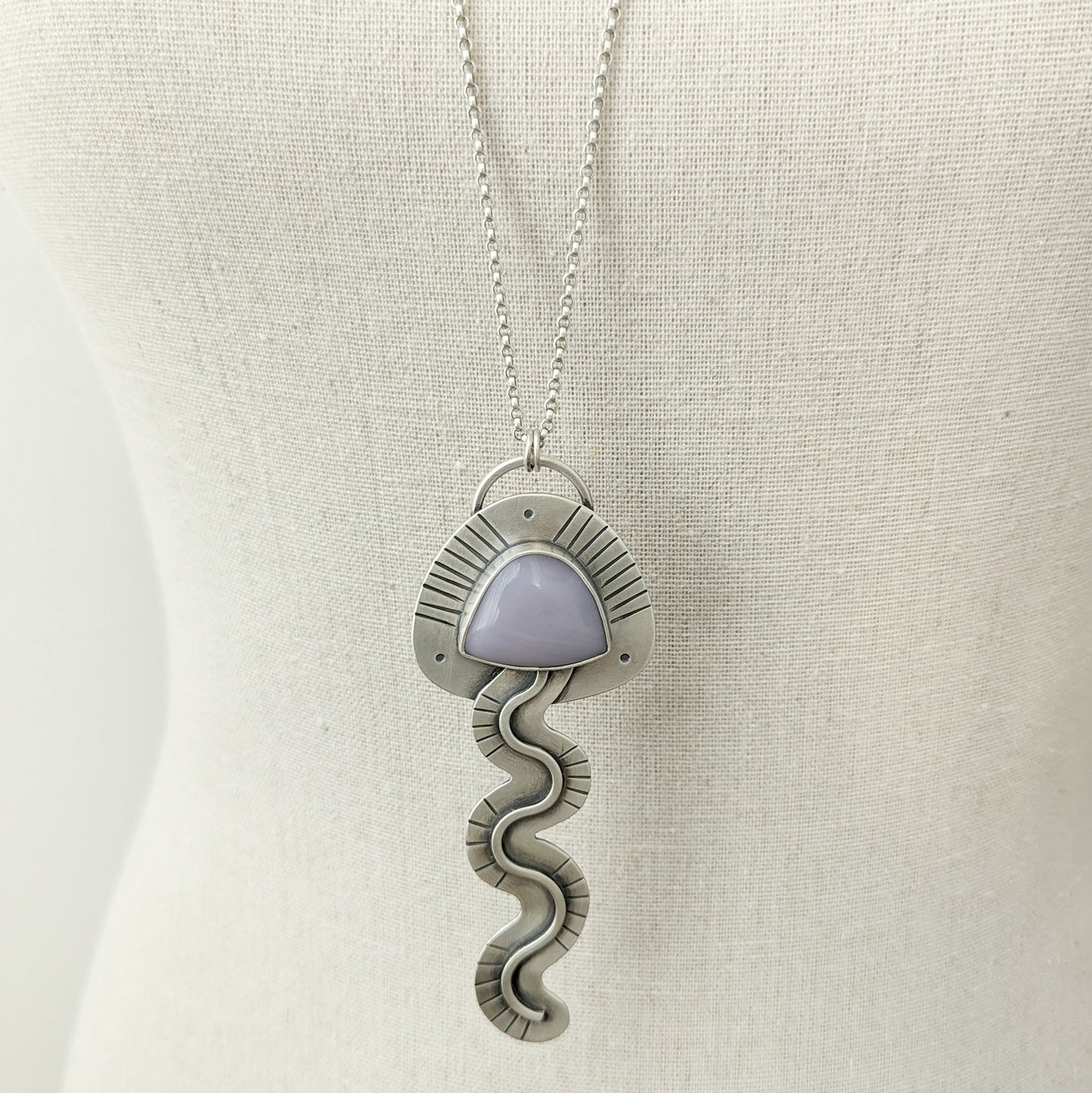 Yttrium Fluorite Statement Necklace