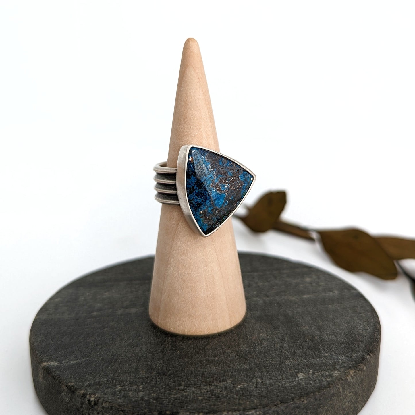 Shattuckite Statement Ring : Size 9.25