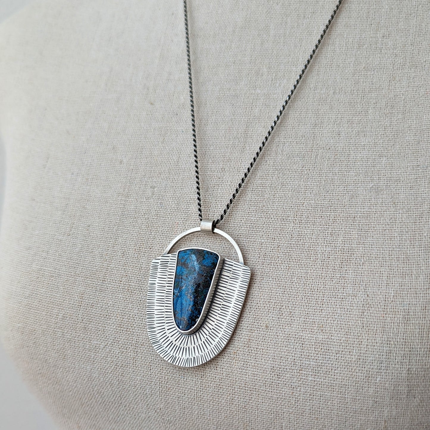 Shattuckite Statement Necklace