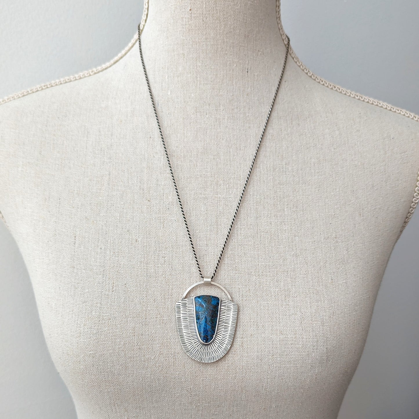 Shattuckite Statement Necklace