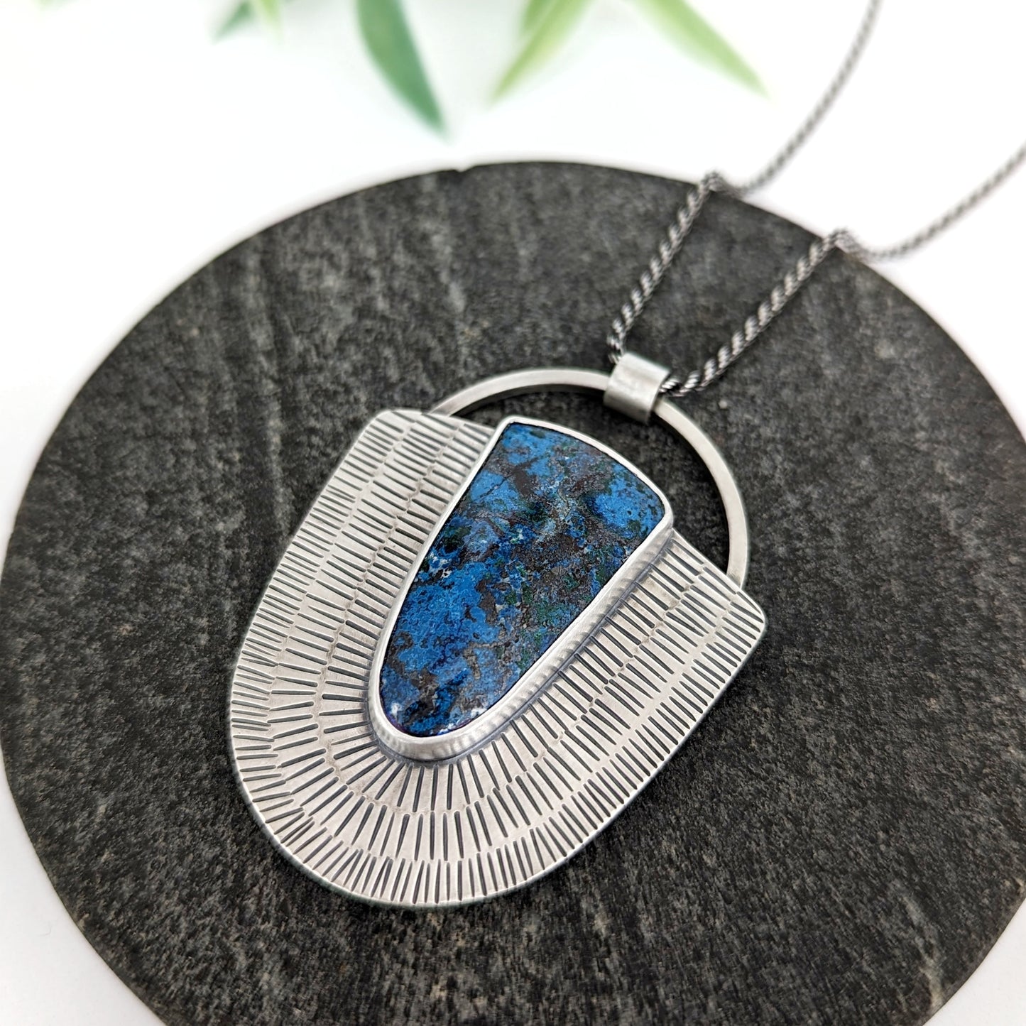 Shattuckite Statement Necklace