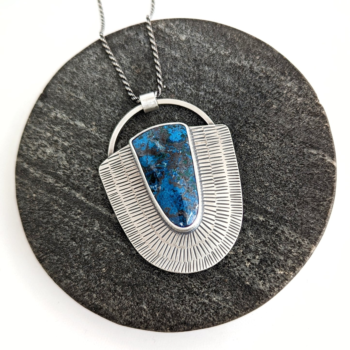 Shattuckite Statement Necklace