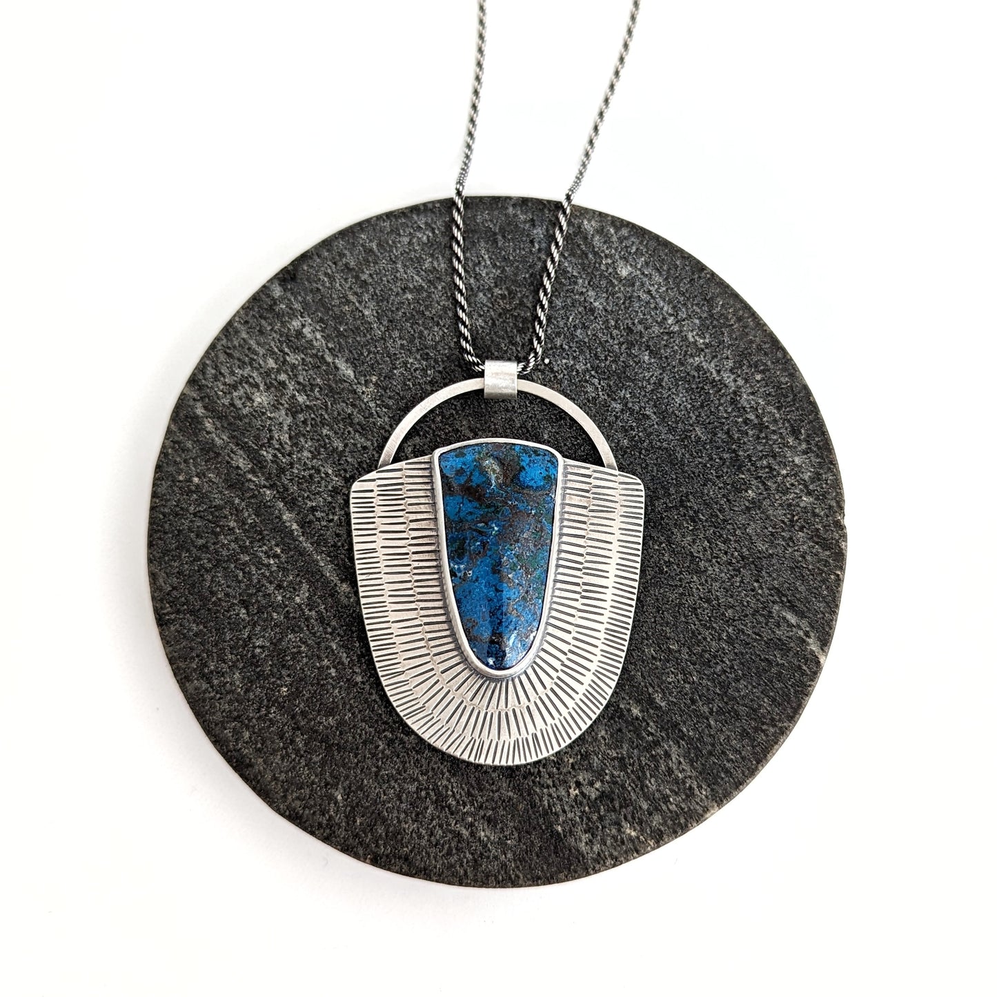 Shattuckite Statement Necklace