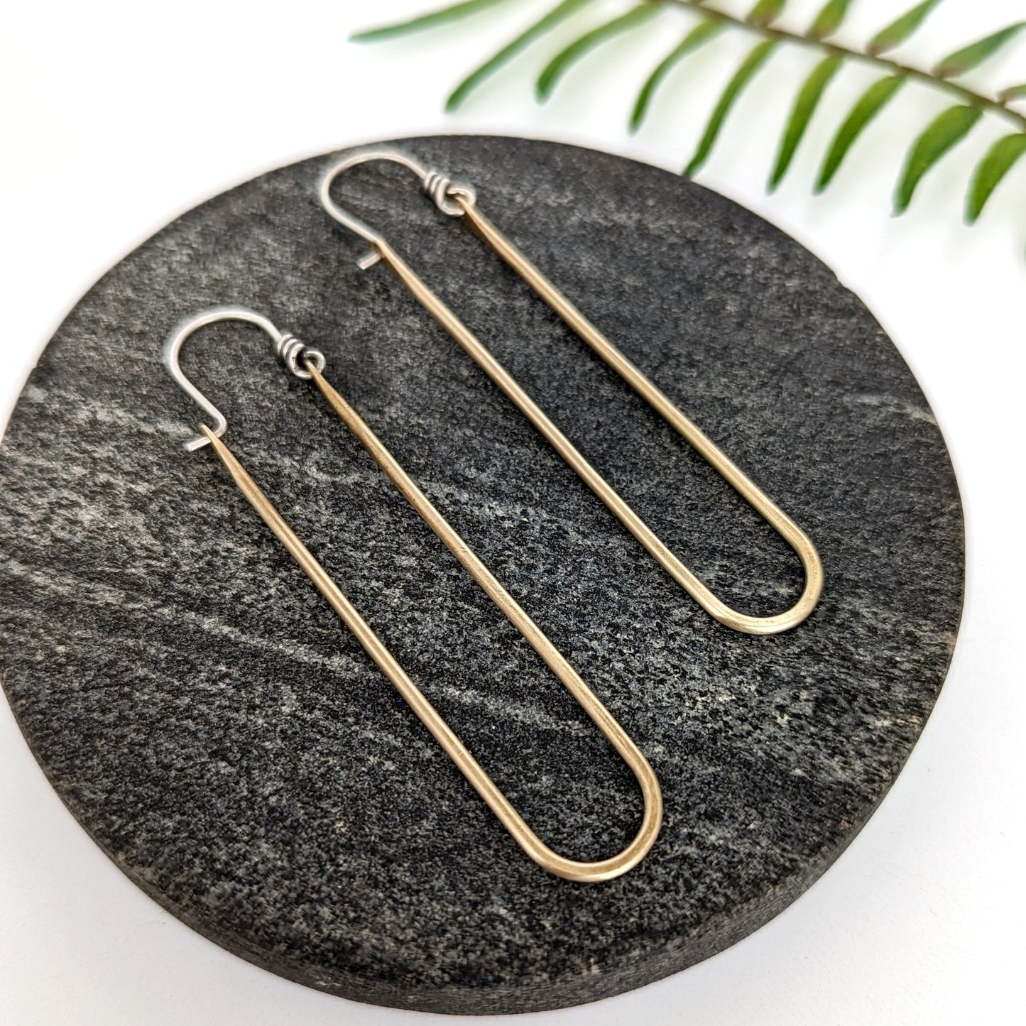 Mixed Metal Statement Hoops