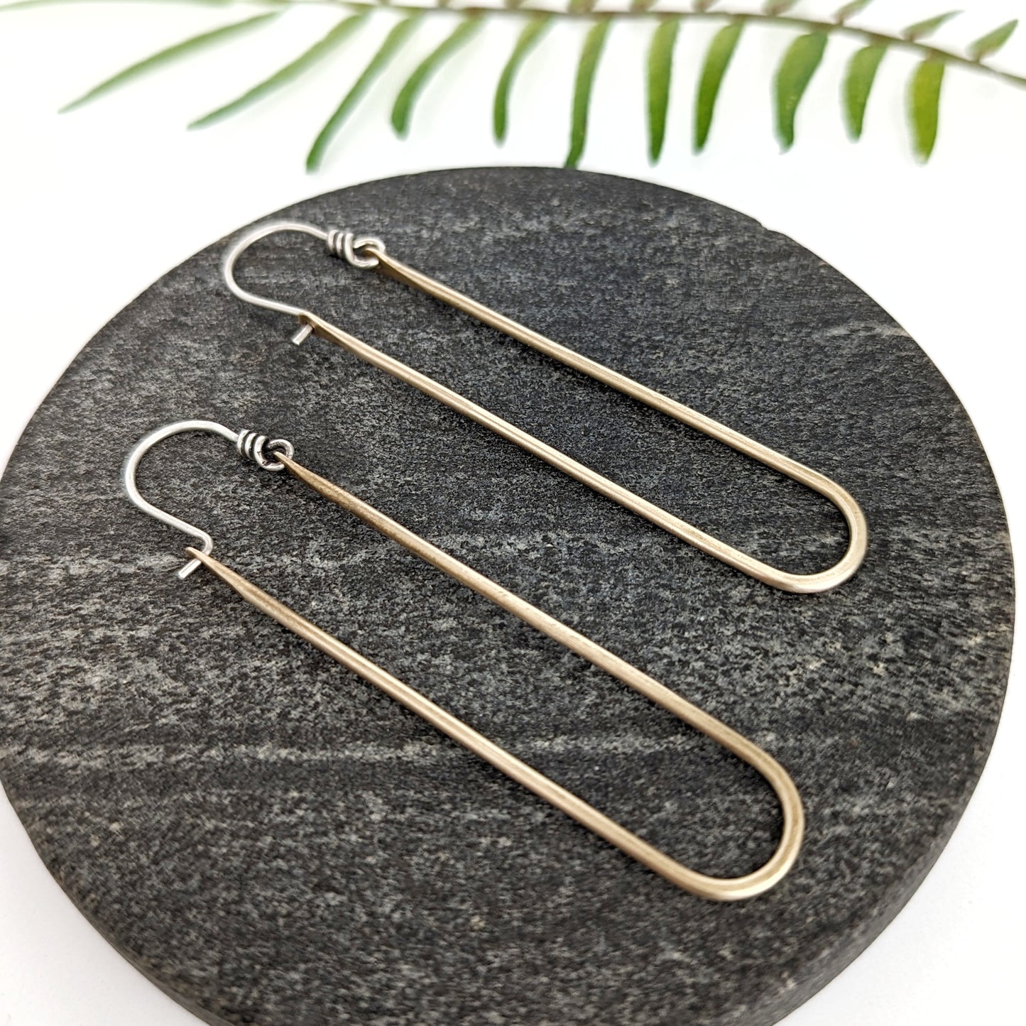 Mixed Metal Statement Hoops