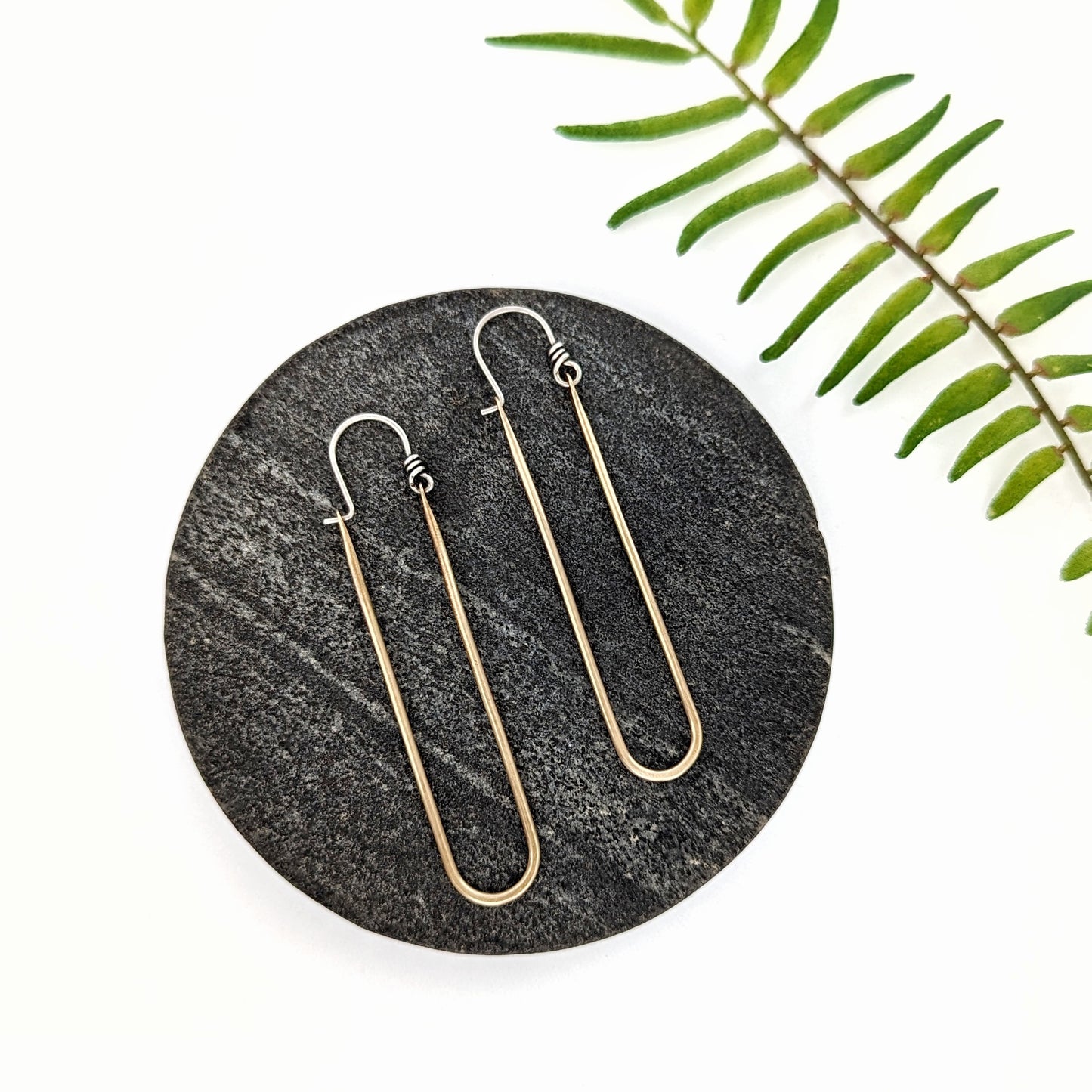 Mixed Metal Statement Hoops