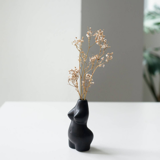 Curvy Bud Vase - Black