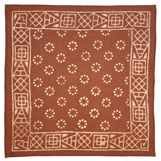 Bandana - Brown Circles/Geometric