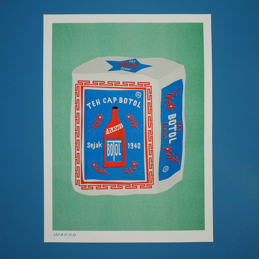Risograph Print - Indonesian Jasmine Tea