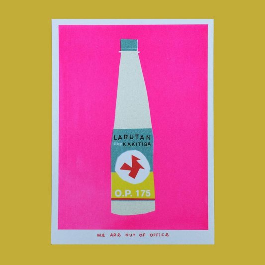 Risograph Print - Indonesian Bottle of Kakitiga