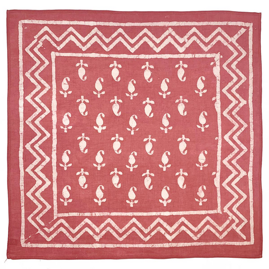 Bandana - Red Floral/Chevron