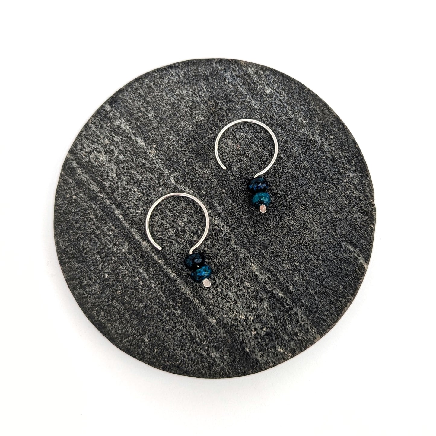Hook Earrings : Chrysocolla : Made to Order