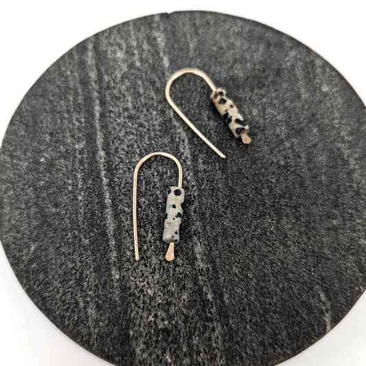 Open Hoops : Dalmatian Jasper : Made to Order