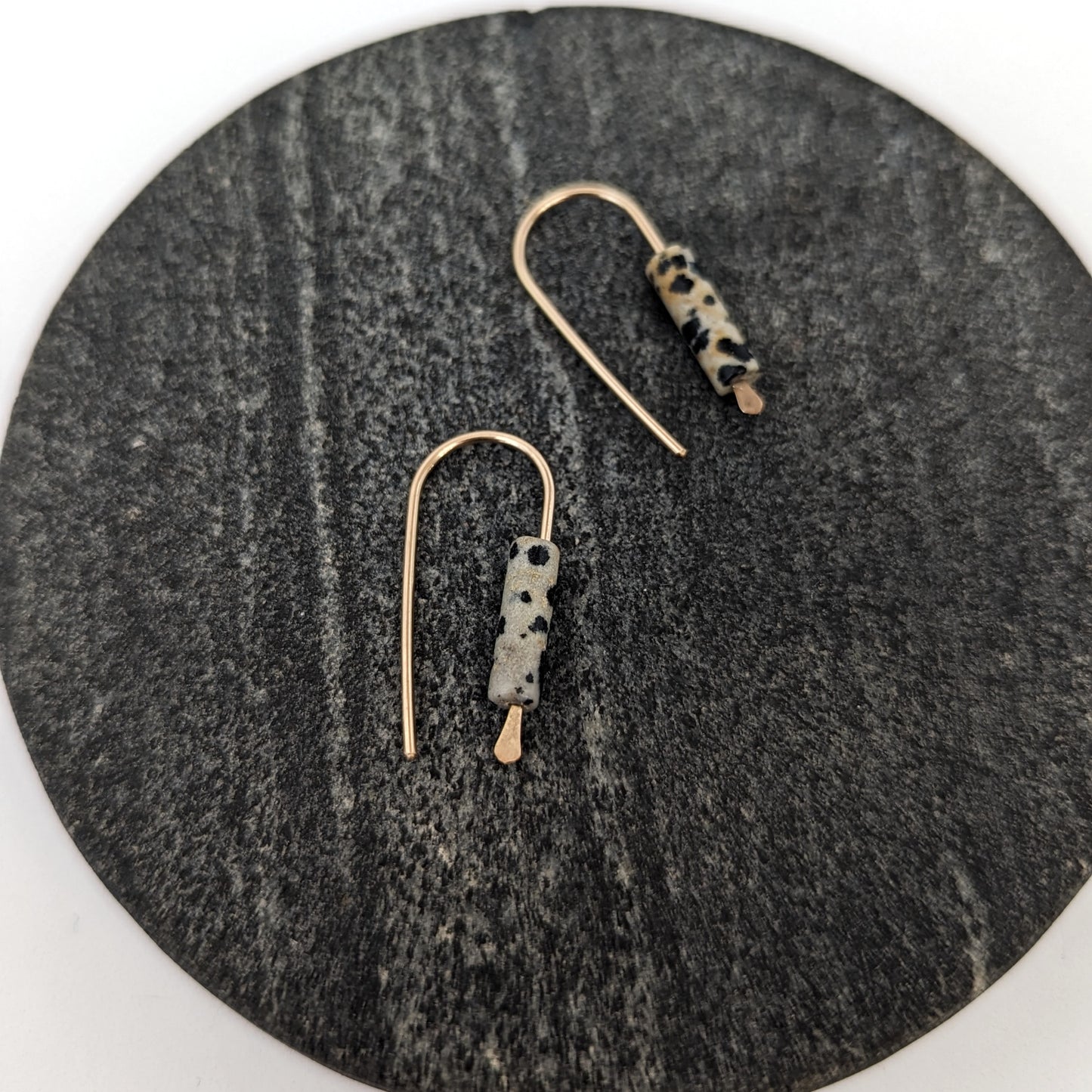 Open Hoops : Dalmatian Jasper : Made to Order