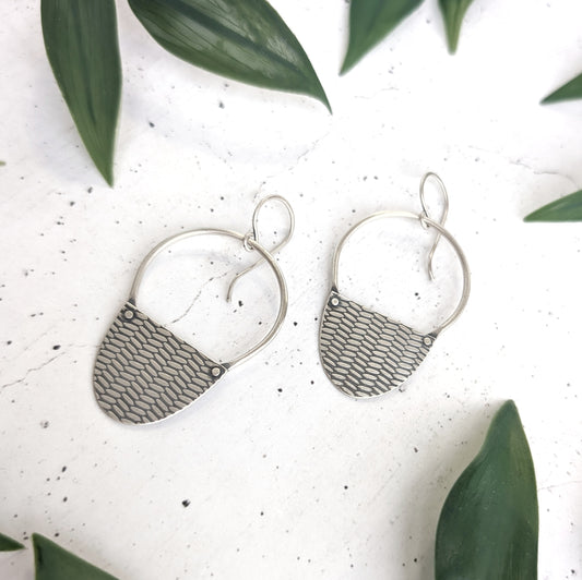 Textured Rivet Earrings