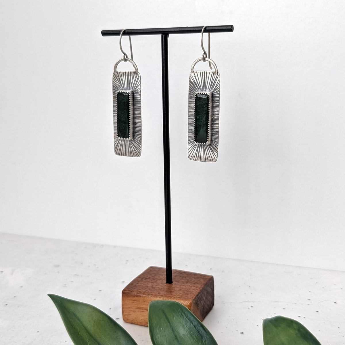 Mountain Jade Statement Earrings