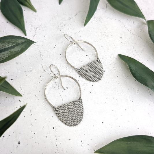 Textured Rivet Earrings