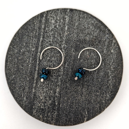 Hook Earrings : Chrysocolla : Made to Order