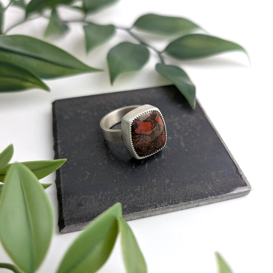 Whiskey Creek Jasper Ring : Size 11.25
