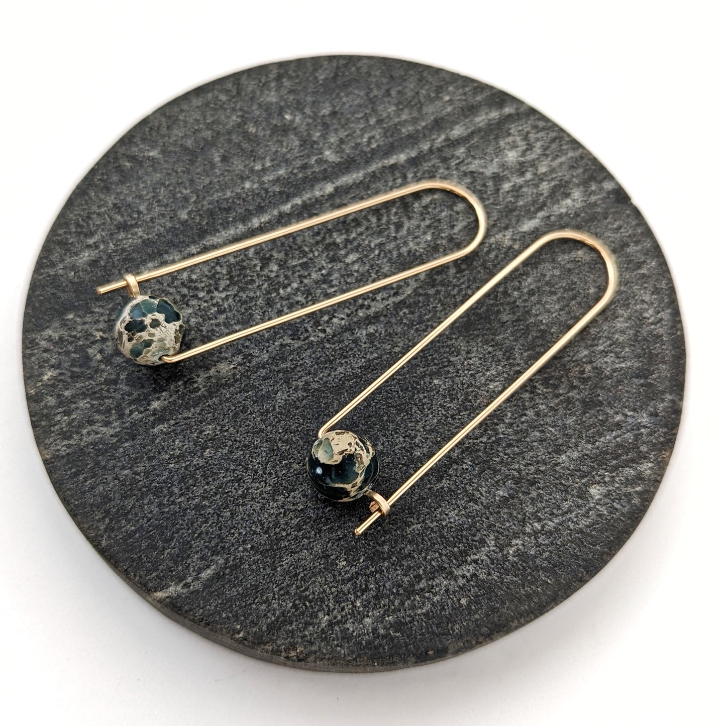 Long Arc Hoops : Sediment Jasper : Made to Order