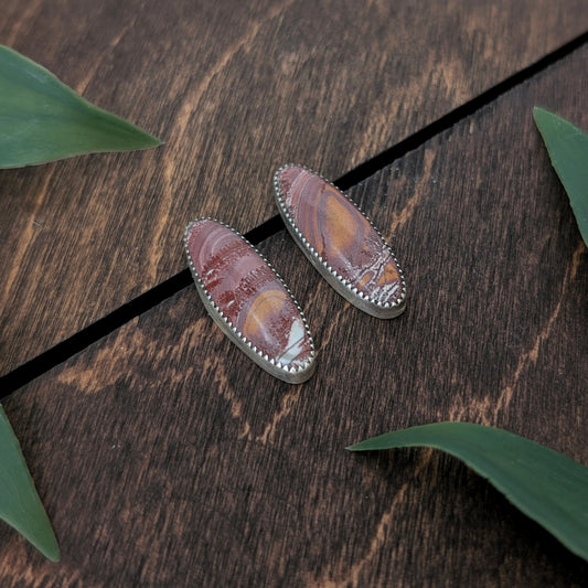 Owyhee Dendritic Jasper Stud Earrings