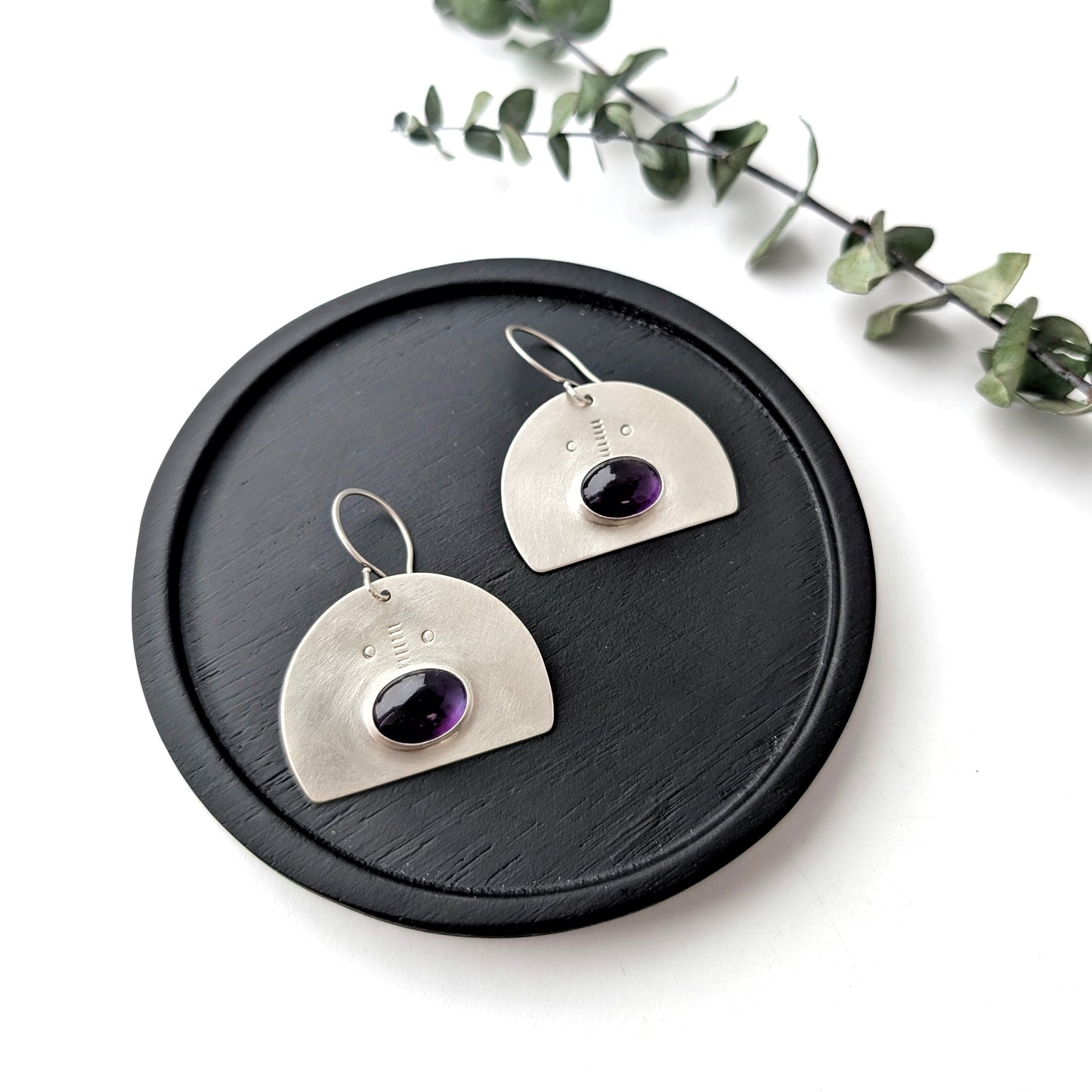 Amethyst Statement Earrings