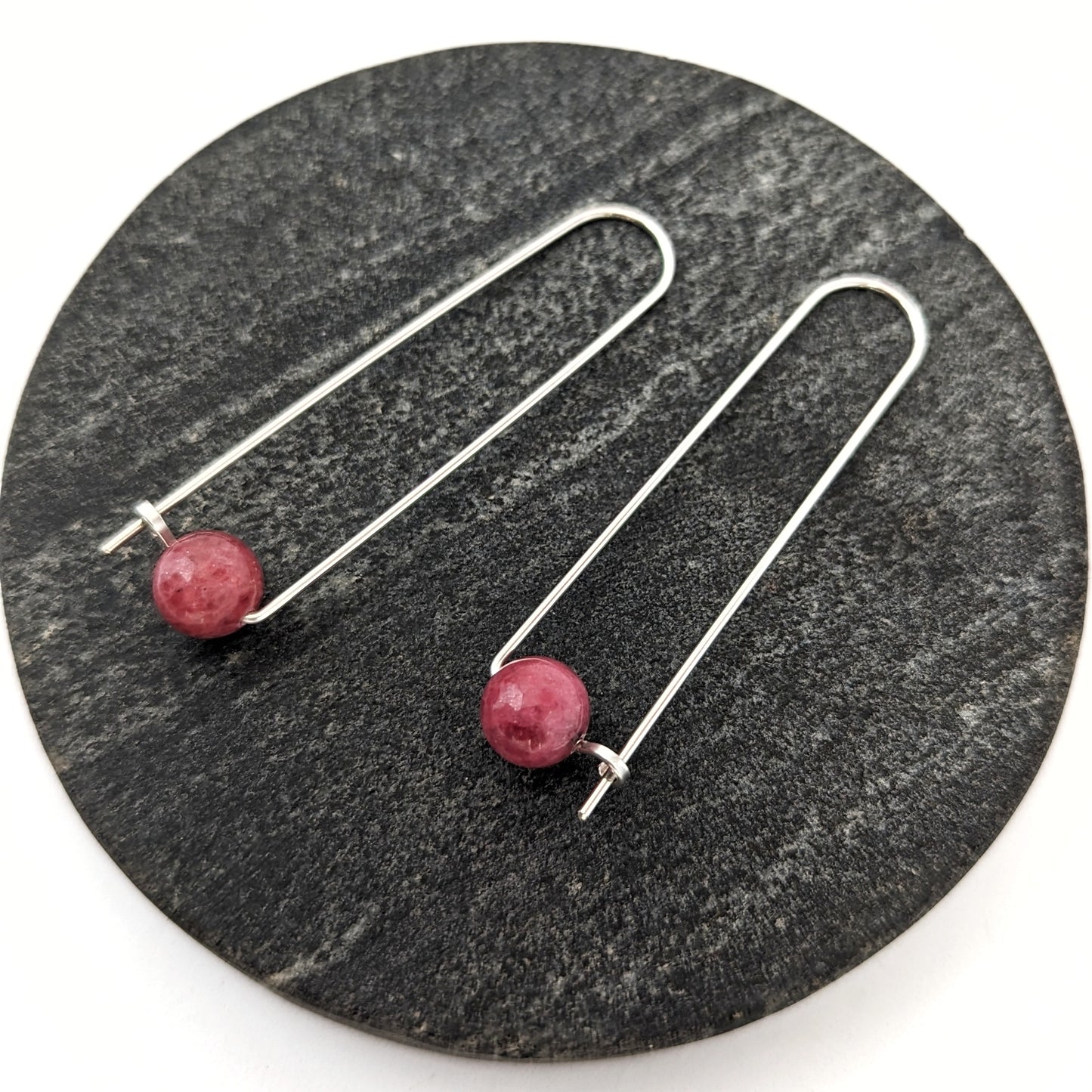 Long Arc Hoops : Thulite : Made to Order