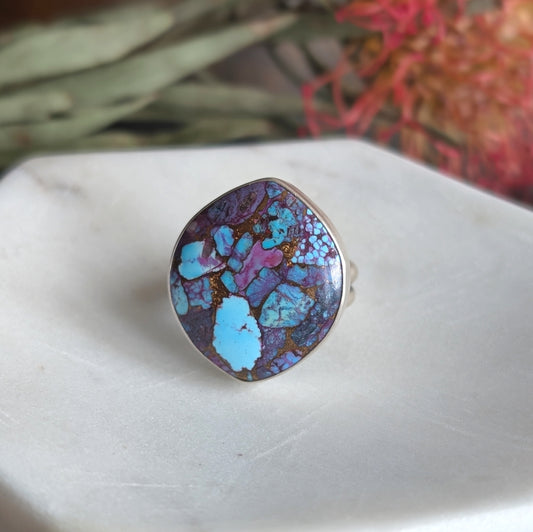 Composite Stone + Sterling Silver : Size 9.75