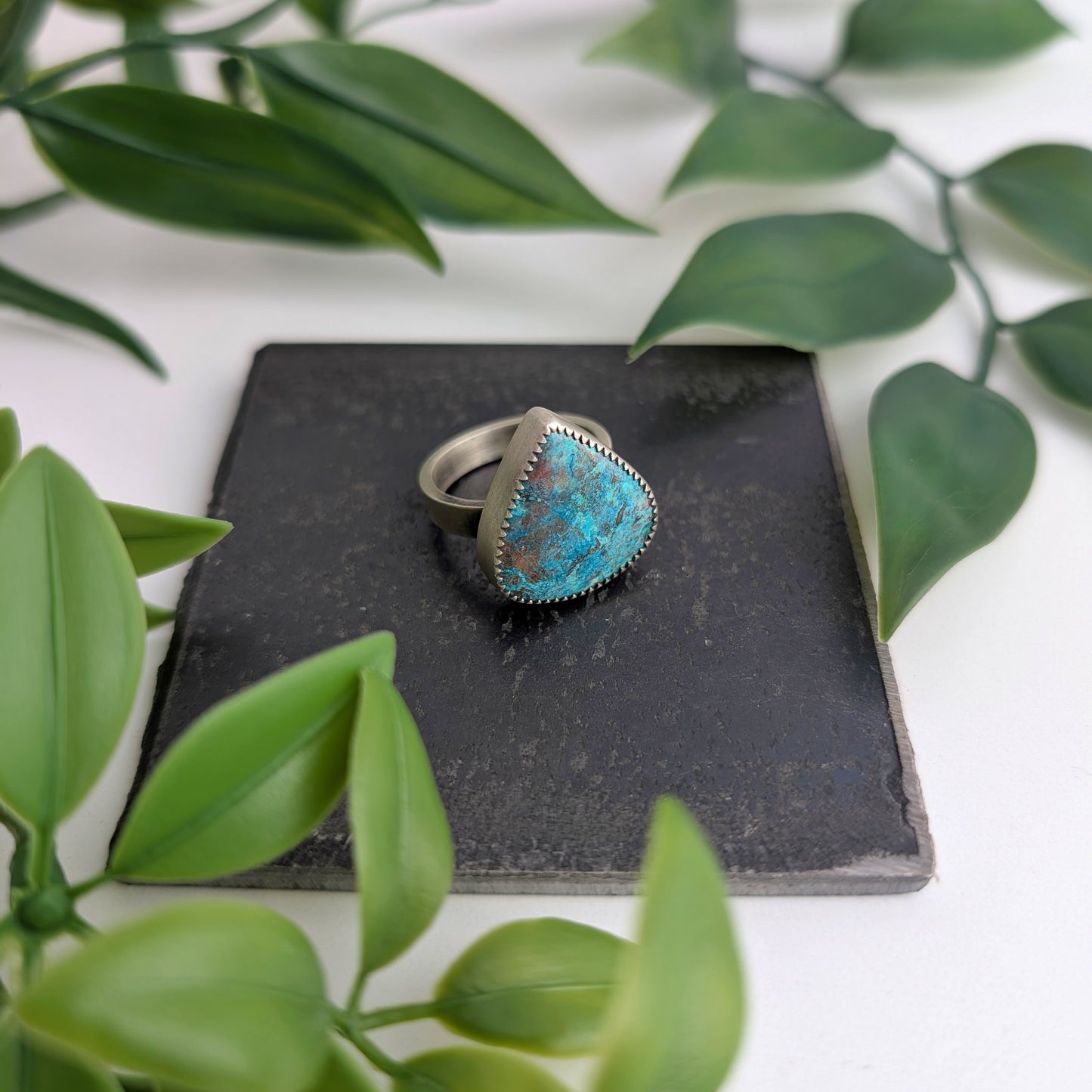Shattuckite Ring : Size 8