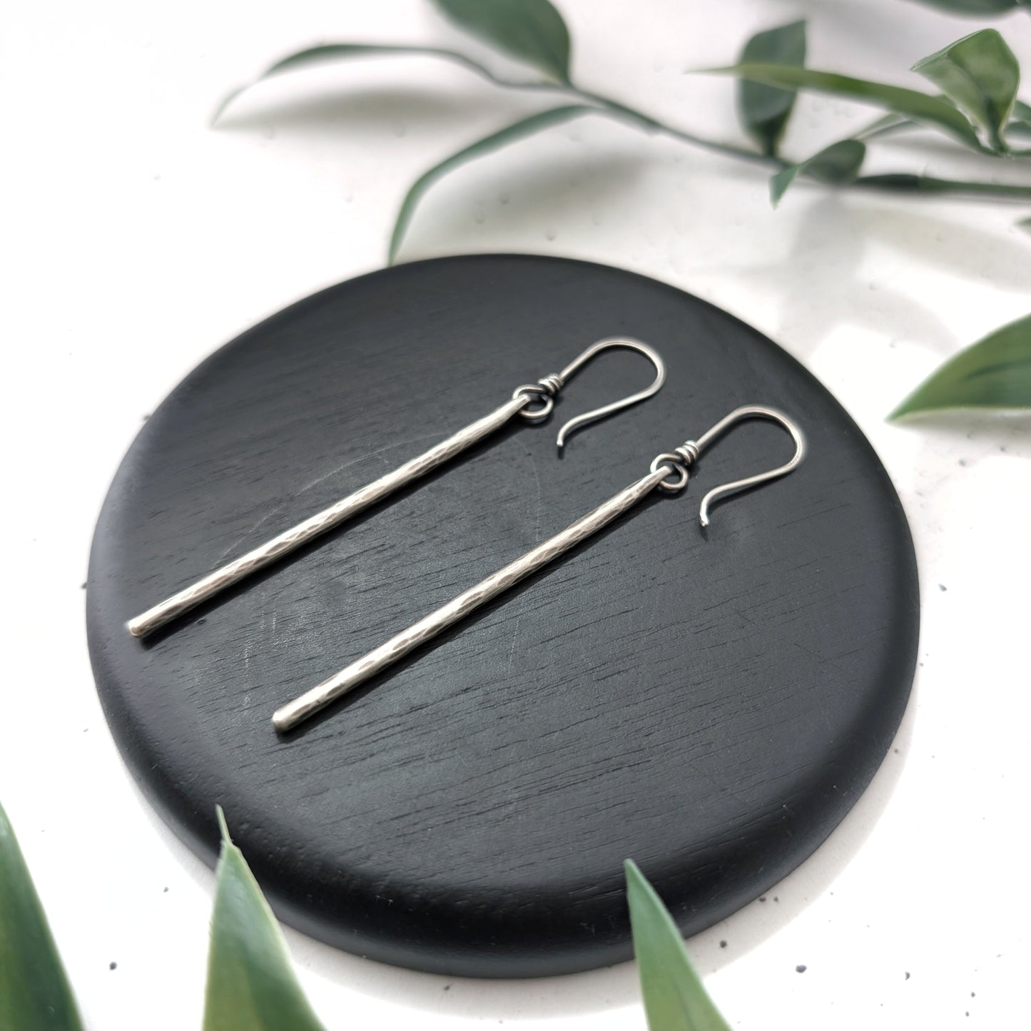 Textured Bar Earrings
