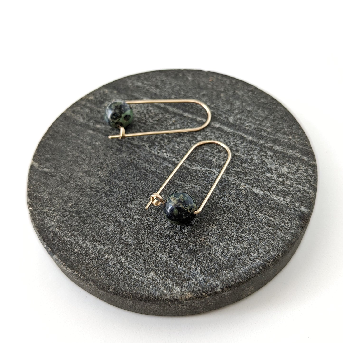 Arc Hoops : Kambaba Jasper : Made to Order