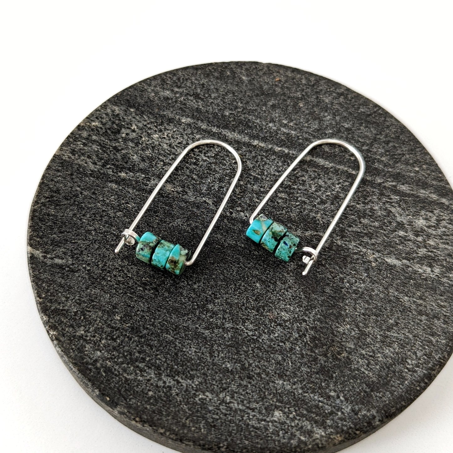 Arc Hoops : African Turquoise : Made to Order