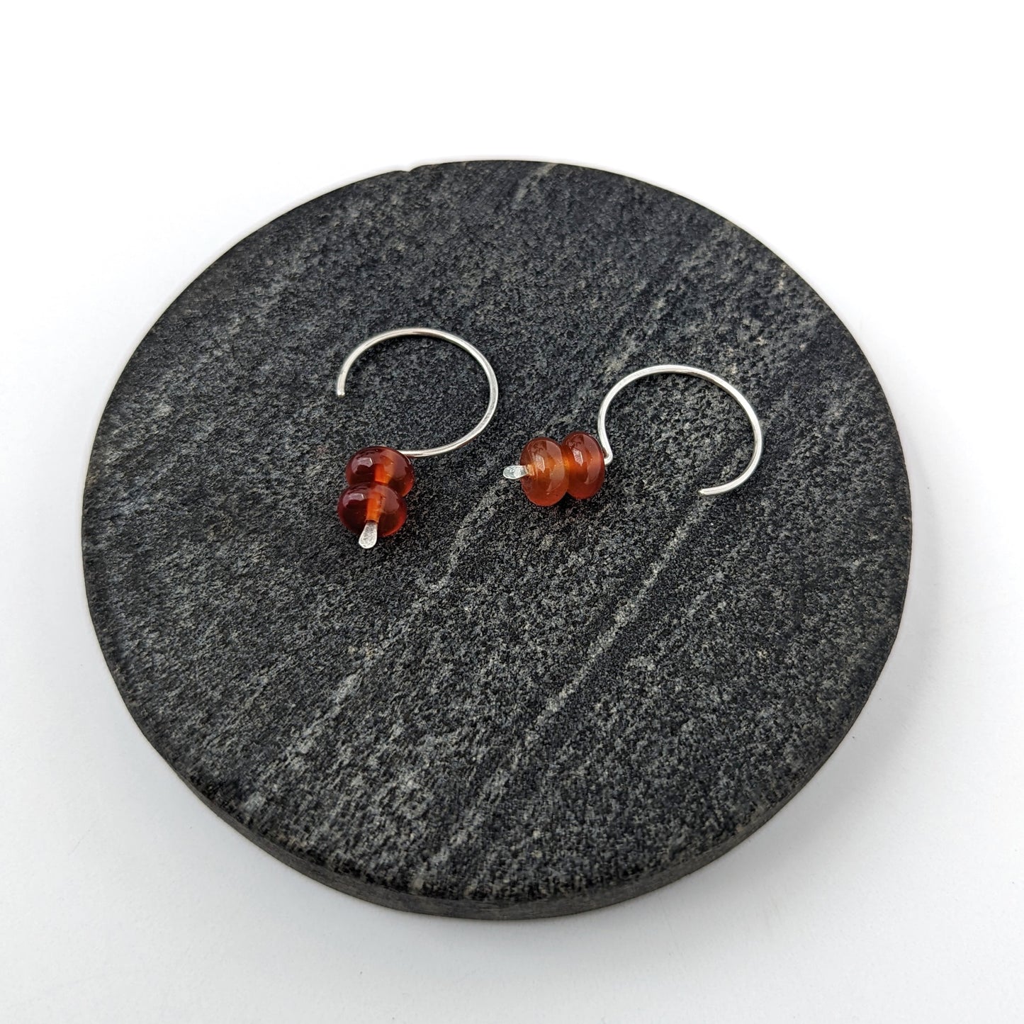 Hook Earrings : Carnelian : Made to Order