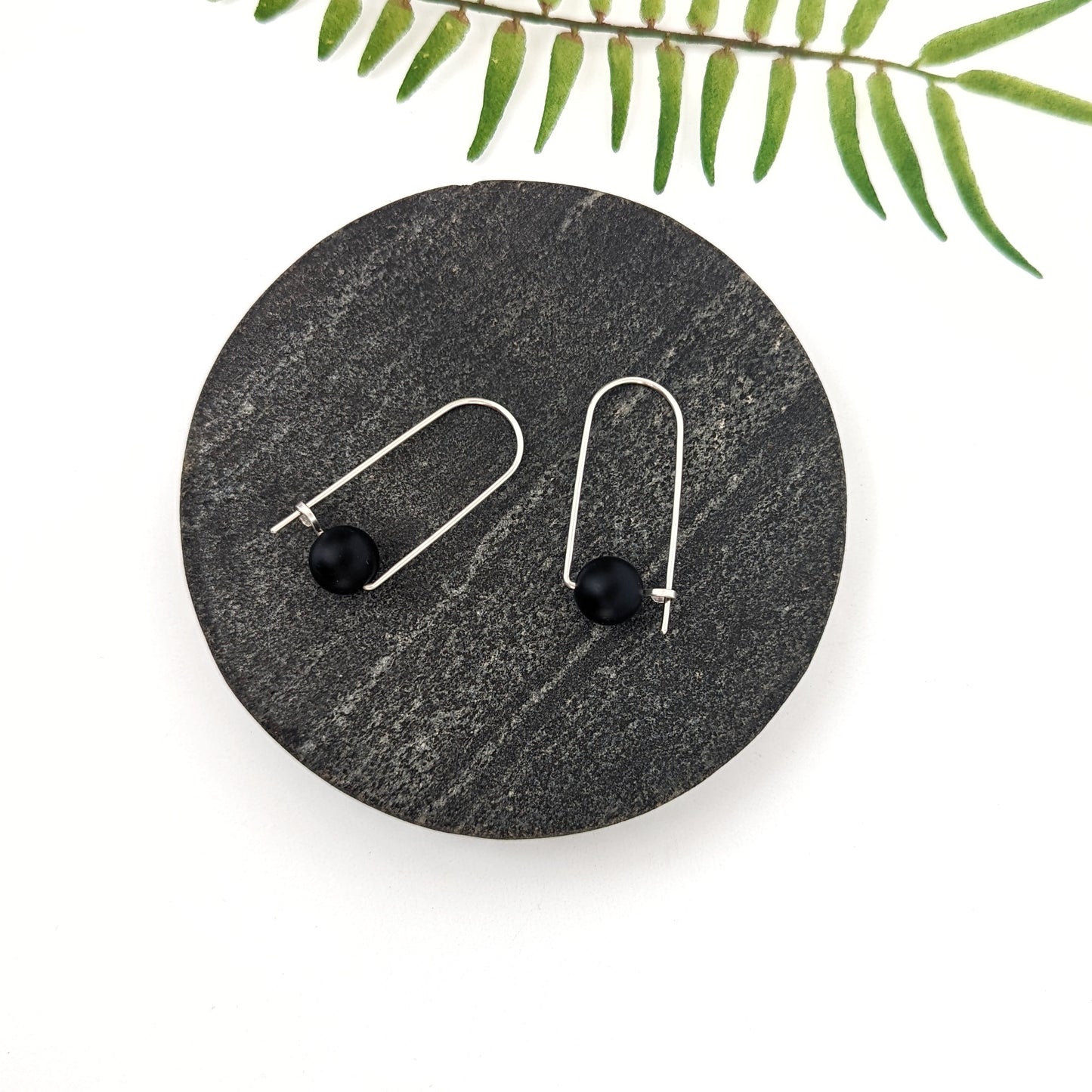 Arc Hoops : Matte Black Onyx : Made to Order