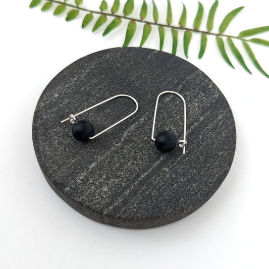 Arc Hoops : Matte Black Onyx : Made to Order